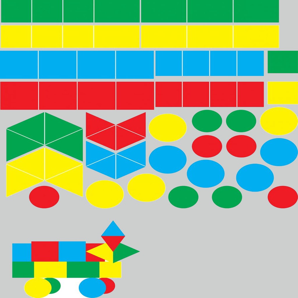 Bộ nhận biết hình học phẳng dành cho mầm non