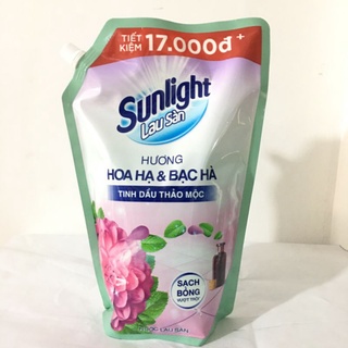 Túi lau sàn Sunlight hương hoa hạ & bạc hà 2kg