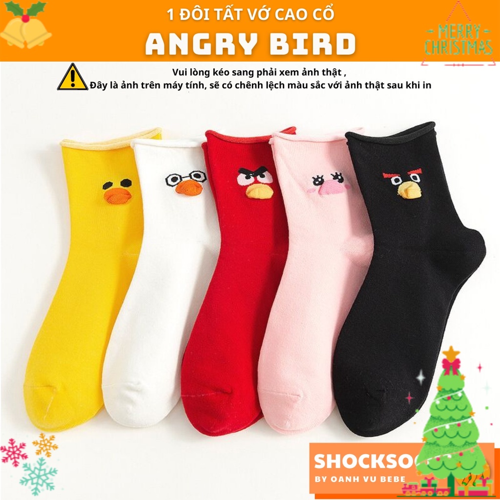 🔥1 ĐÔI TẤT VỚ CAO CỔ - ANGRY BIRD 🔥