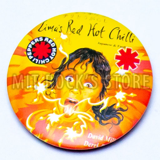 Huy hiệu (Pin) Red hot chili Peppers  - Dùng cài áo, mũ, ba lô, túi.... - Hàng xuất xứ Thái Lan