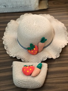 Set mũ và túi đeo dễ thương cho bé