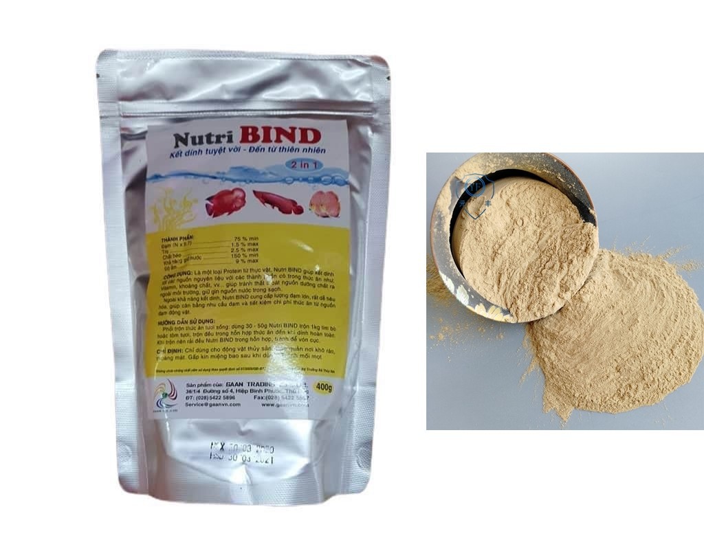 Chất kết dính Nutri Bind làm tôm trộn, tim bò cho cá cảnh