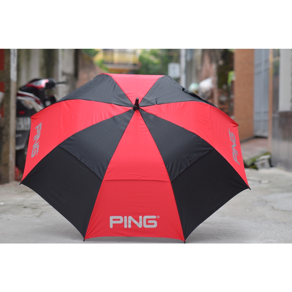 Ô golf thương hiệu Ping vành nan cứng - chống lật - ô hai tầng