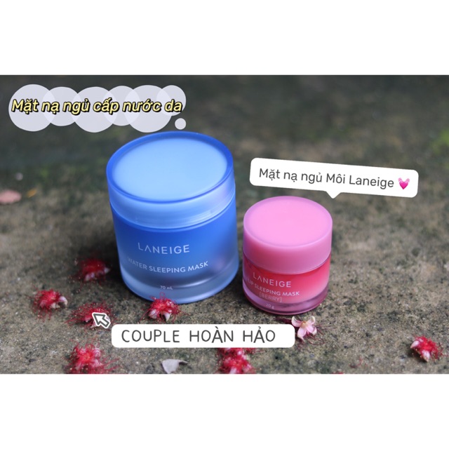 Bộ đôi LANEIGE mặt nạ ngủ dành cho môi và da mặt