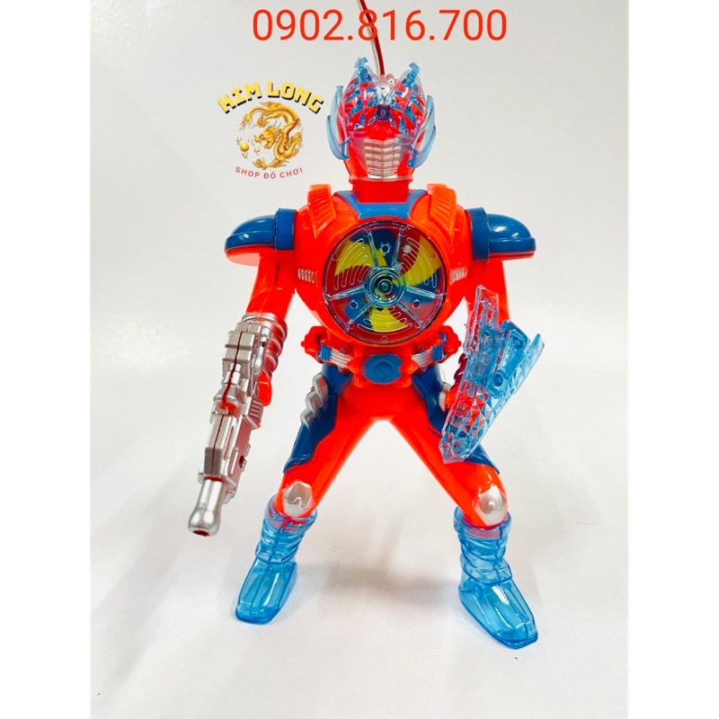 Đồ chơi lồng đèn trung thu hình siêu nhân có pin nhạc đèn