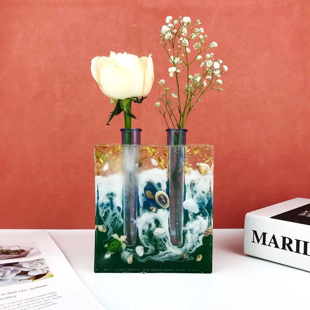 Khuôn Làm Chậu Cây Thủy Canh Bằng Epoxy Độc Đáo Trang Trí Nhà Cửa DIY