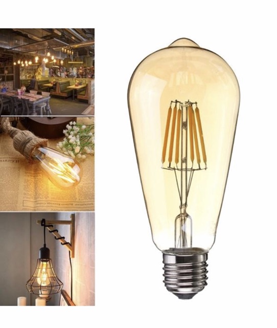 Bóng đèn Led giả sợi đốt Antique Vintage Edison Bulb ST64 - Bóng trang trí