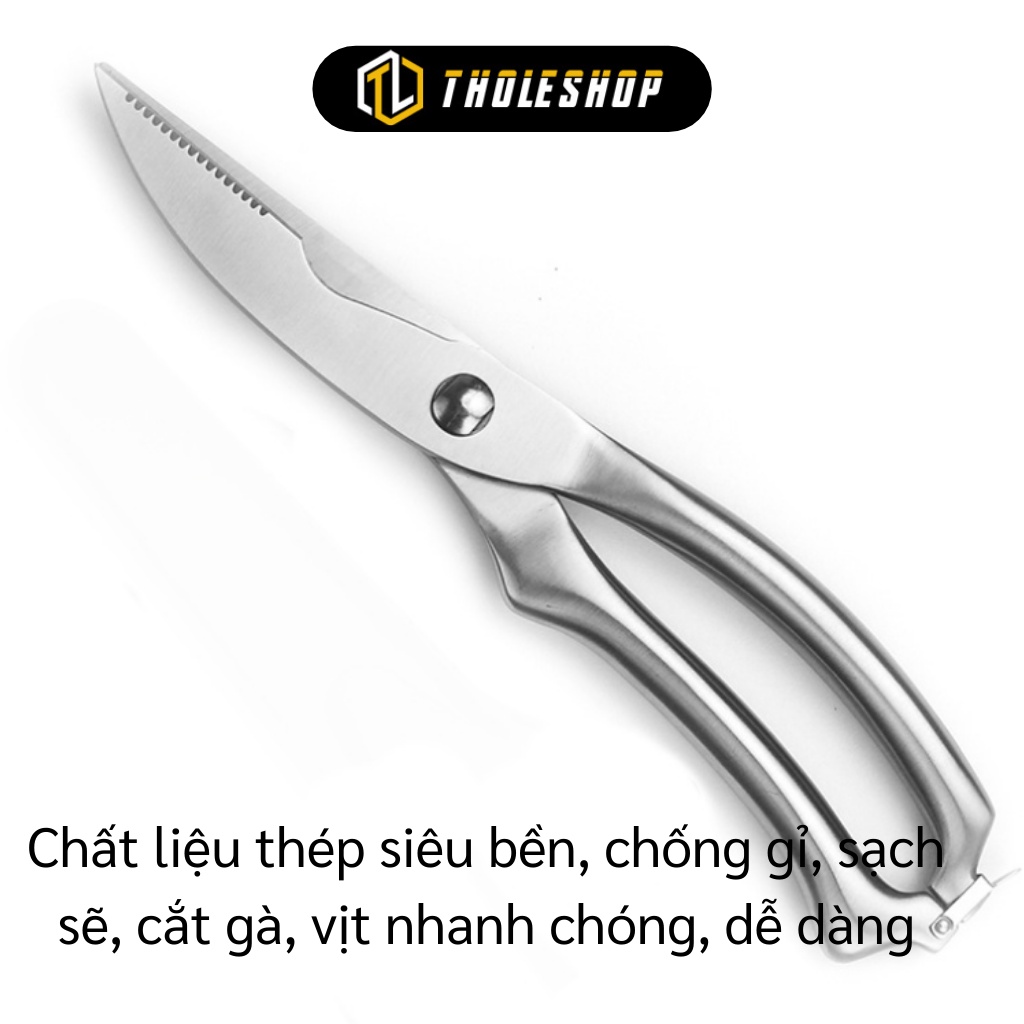 Kéo Nhà Bếp - Kéo Cắt Gà, Xương, Mổ Cá, Cắt Thực Phẩm Đa Năng Có Móc Cài Khóa 9447