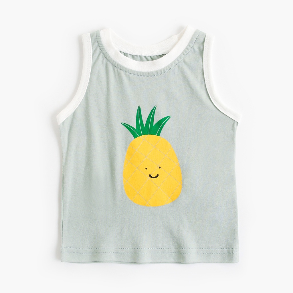 Bộ đồ Sanlutoz vải cotton họa tiết dễ thương thời trang mùa hè cho bé trai