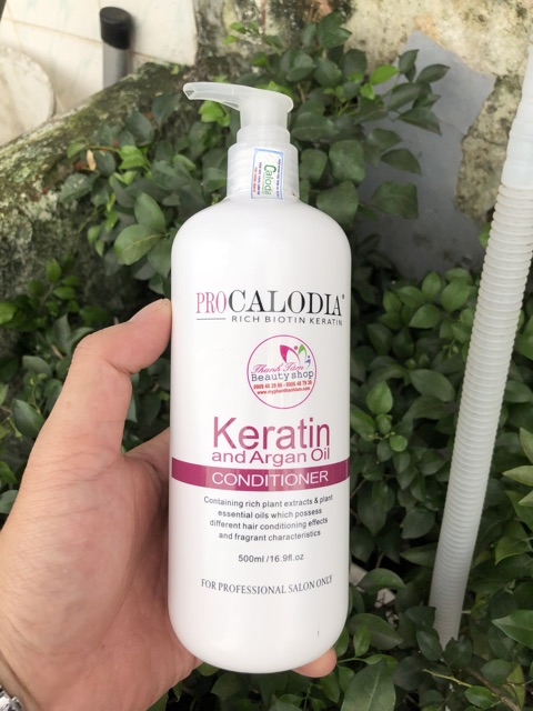 Dầu xả phục hồi tóc hư tổn Keratin Calodia Conditioner 500ml