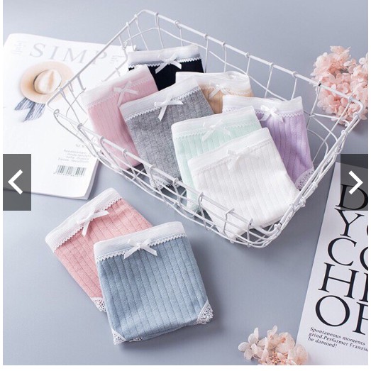 [Mã 12FASHIONSALE1 giảm 10K đơn 50K] Quần lót cotton gân tăm kháng khuẩn siêu mềm | BigBuy360 - bigbuy360.vn