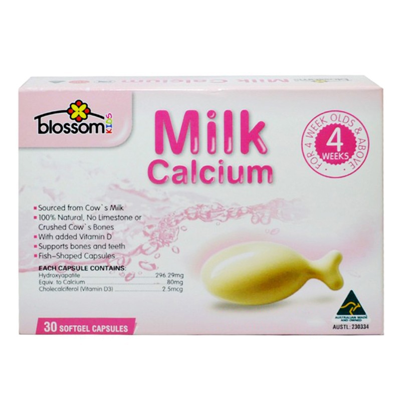 Bố Sung Canxi Sữa Cho Trẻ - Blossom Milk Canxi 90 Viên của Úc