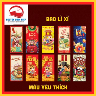 Lì Xì💖FREESHIP💖 Set bao lì xì tết 2021 xuân tân sửu nhiều mẫu cực đẹp (Mẫu ngẫu nhiên)