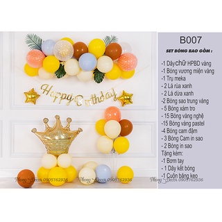 Set bóng trang trí sinh nhật