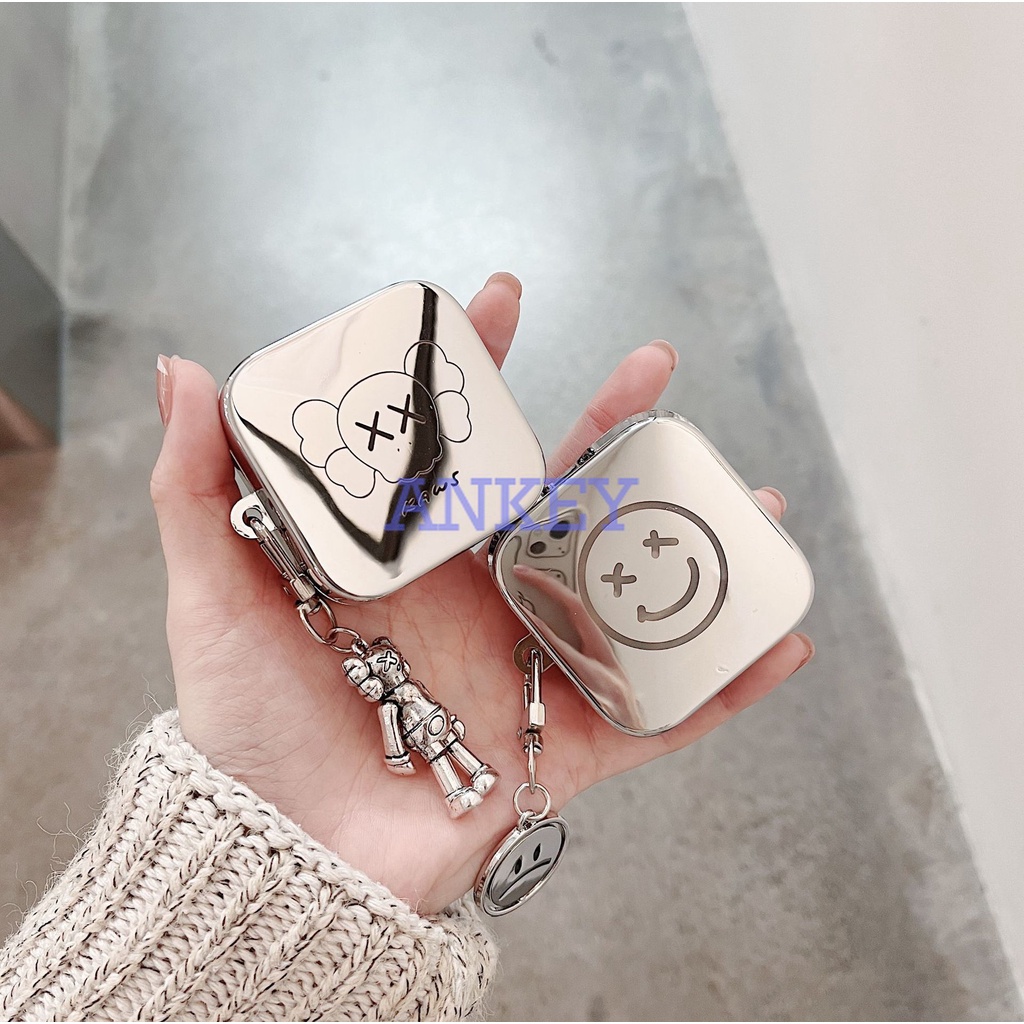 Xiaomi Air2 SE / Mi True Wireless Earphones 2 Basic Vỏ Bảo Vệ Hộp Sạc Tai Nghe Bằng Silicon Mềm Chống Sốc Chống Thấm Nước Hình Gấu Dễ Thương Kèm Móc