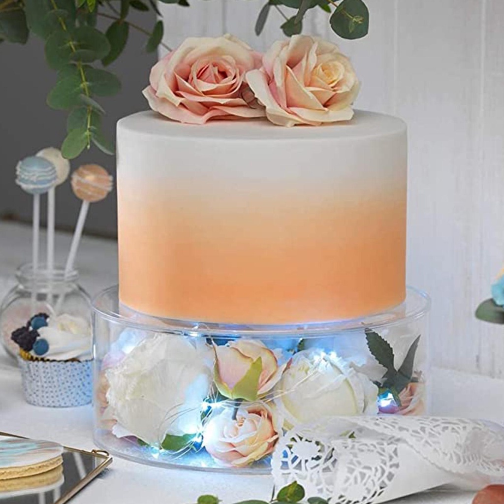 Giá Đỡ Bánh Kem Bằng Acrylic Trong Suốt Dùng Trang Trí Tiệc Cưới N7N8