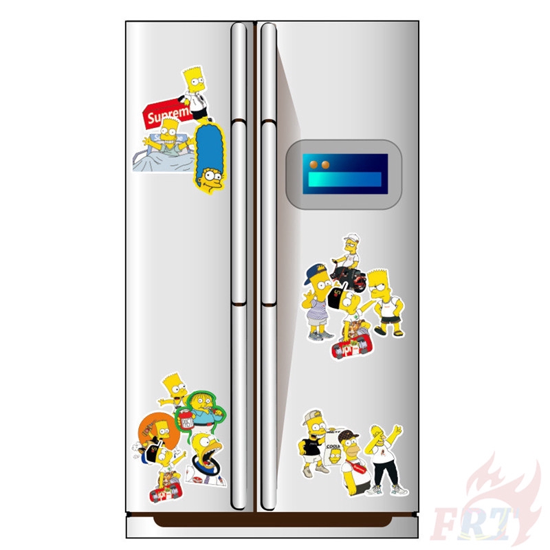 ❉ The Simpsons ： Fashion Brand Giấy và decal dán tường B ❉ 25Pcs/Set Cartoon Fashion DIY Doodle Decals Stickers