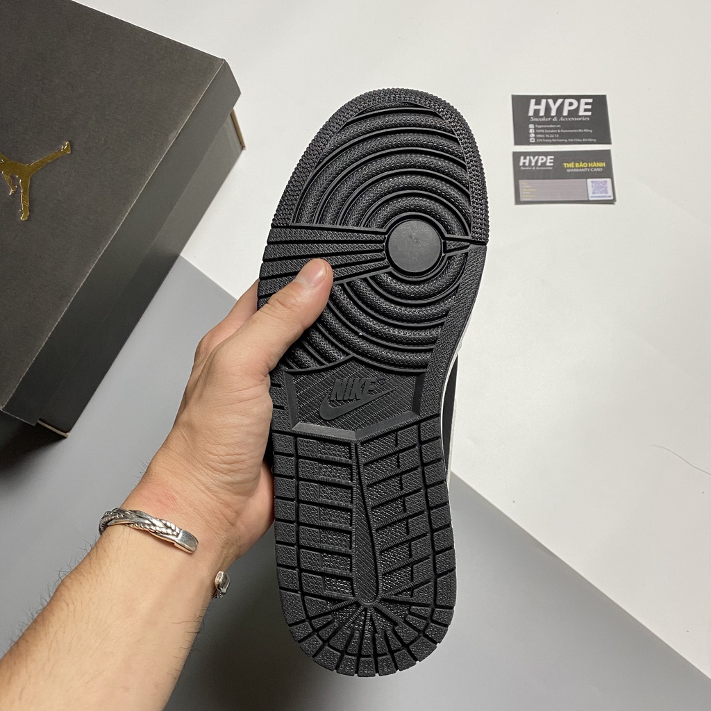 Giày Jordan 1 Mid White Black  - Hype Sneaker | Phiên bản 1:1 chuẩn.