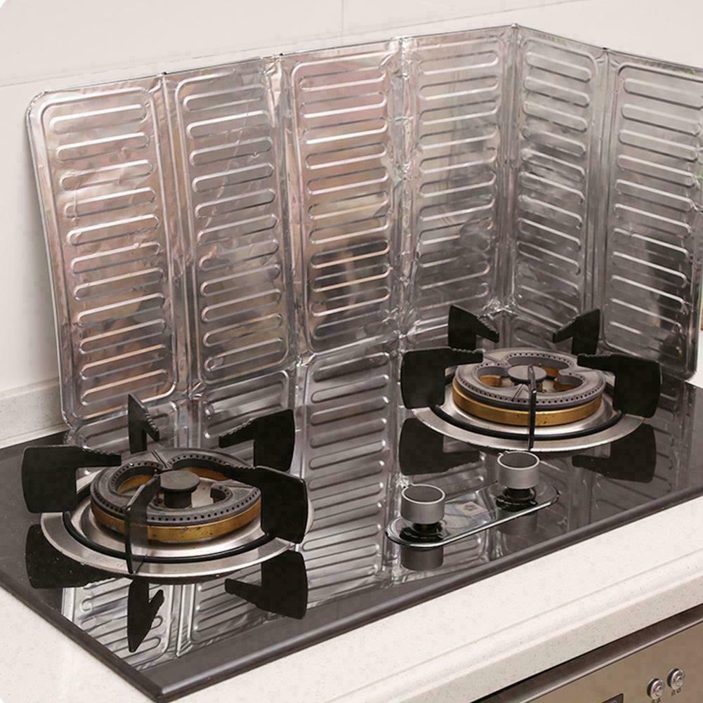 Tấm chắn bếp ga bằng lá nhôm chống văng dầu 33*28cm v5q6 j7c6 mới