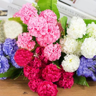 Bó 9 hoa tú cầu giả để trang trí