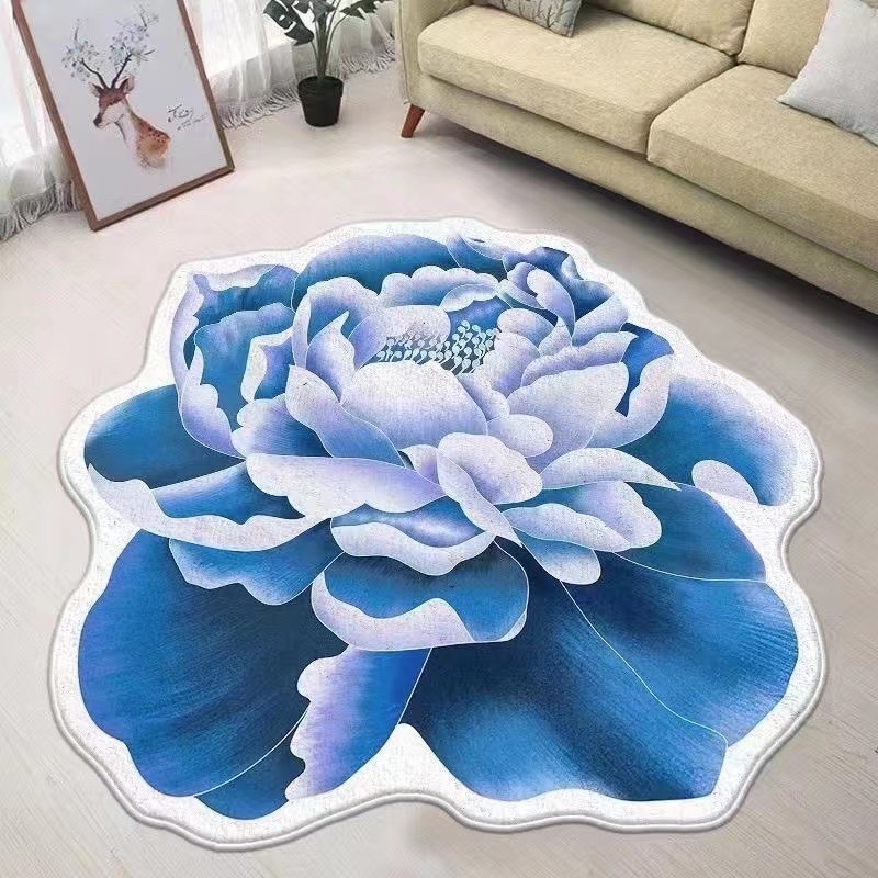 Thảm lông hình hoa decor IGUN BEDDING