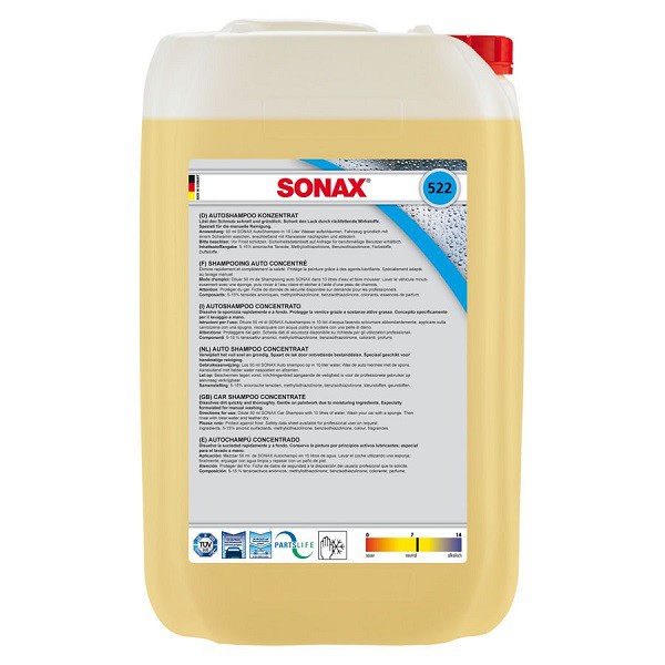 XÀ BÔNG RỬA XE TĂNG ĐỘ BÓNG CHO SƠN SONAX GLOSS SHAMPOO 25 LÍT 522705