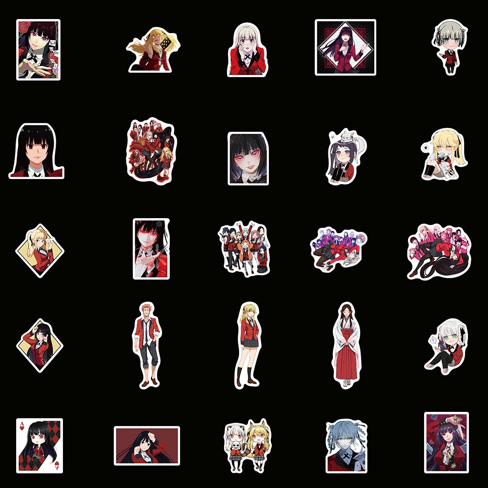❉ Kakegurui - Series 01 Anime Stickers ❉ 50Pcs/Set Jabami Yumeko DIY Fashion Doodle Decals Stickers