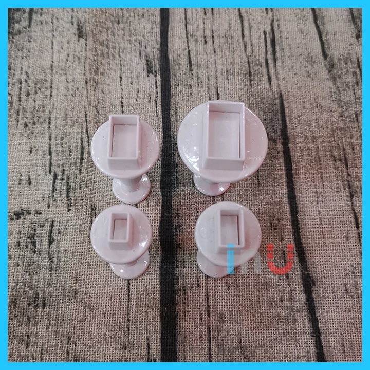 HCM - Bộ khuôn cutter hình khối Tròn Vuông Chữ nhật Tim…cắt fondant trang trí bánh BCT