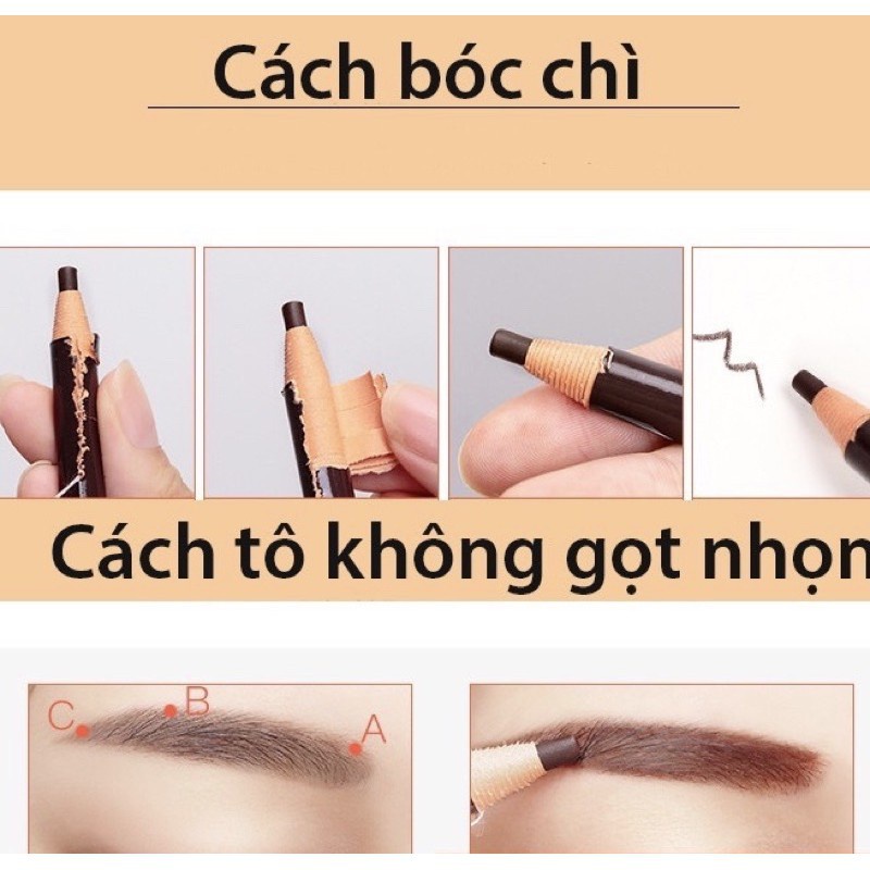 Bút chì xé kẻ lông mày tiện dụng