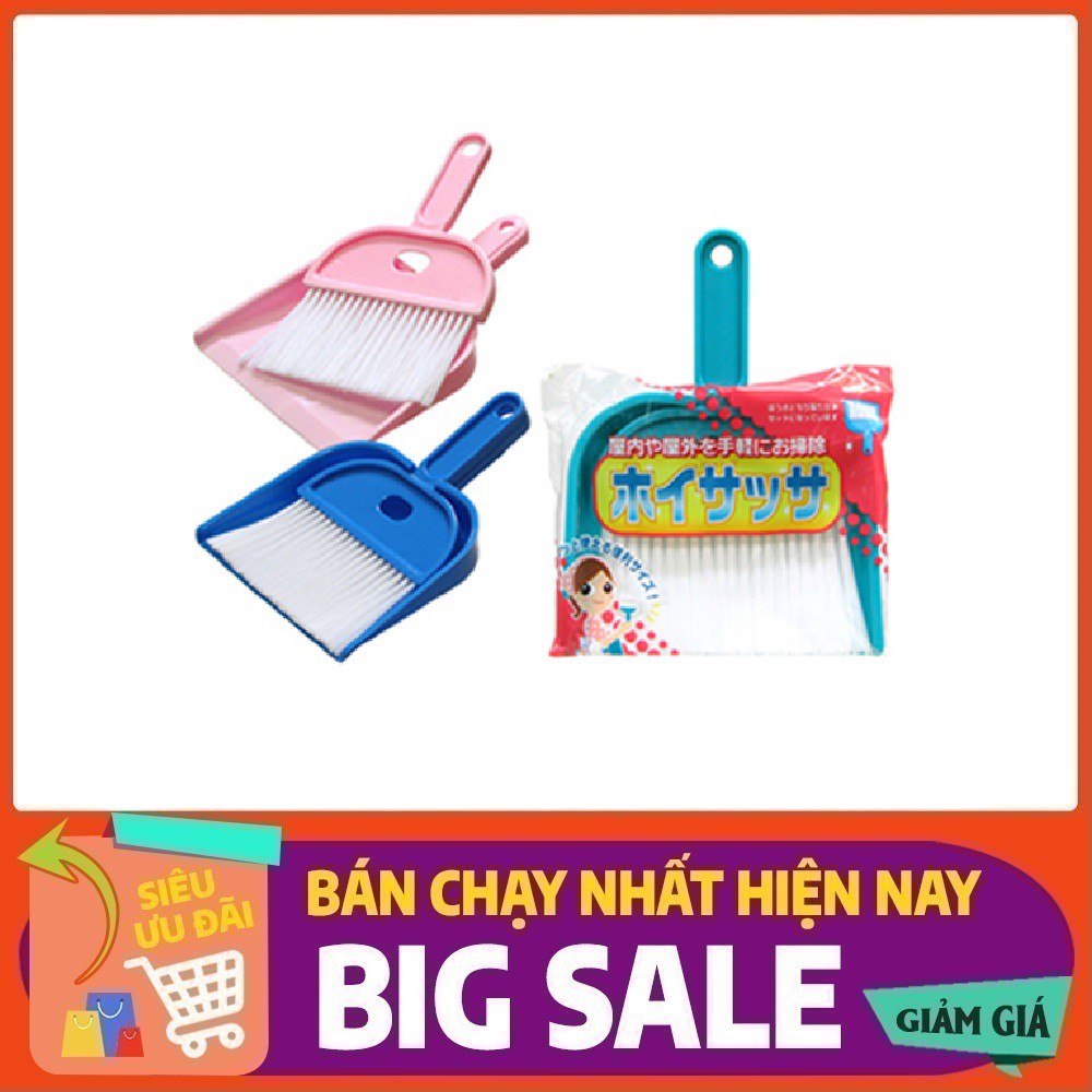 Bộ chổi xẻng mini vệ sinh mặt bàn - Hàng nhập khẩu Nhật Bản