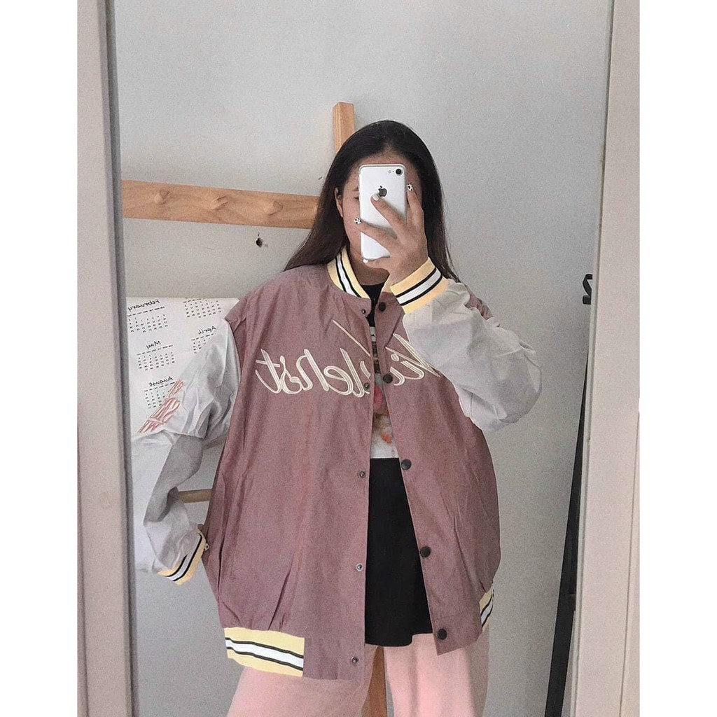 &lt;HOT&gt; Áo khoác dù nam nữ kiểu bomber vải 2 lớp lót das chất xịn, dày dặn, y ảnh (dudas)