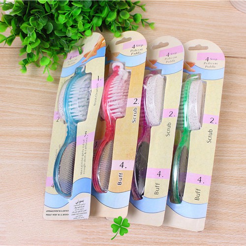 Dụng cụ chà gót chân/ tẩy da chết đa năng 4In1 - Chà gót chân 4 đầu tiện dụng  Duashop