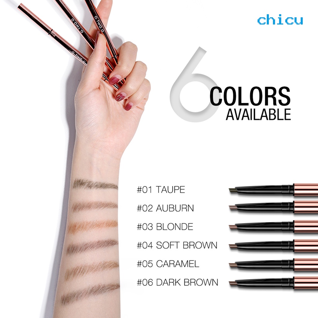 [Hàng mới về] Bút chì kẻ lông mày hai đầu lâu trôi chống thấm nước