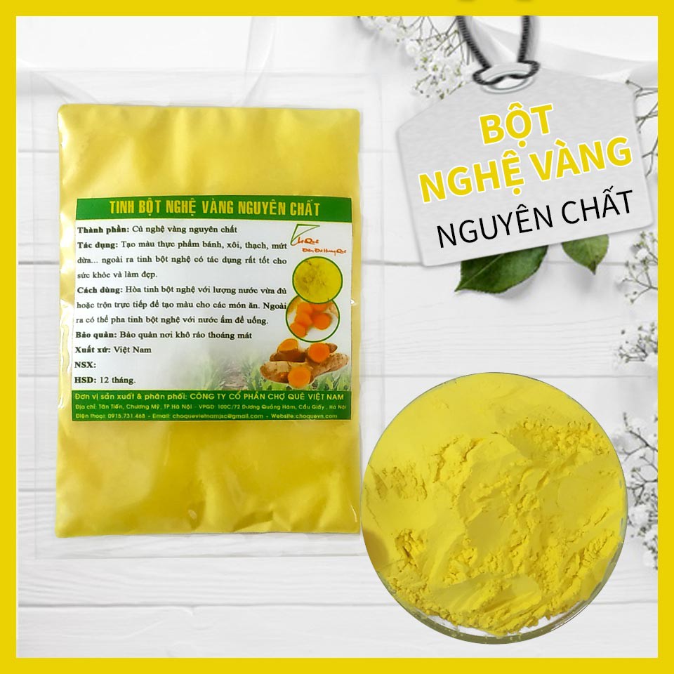 Tinh Bột Nghệ Vàng Gói 50g Chợ Quê