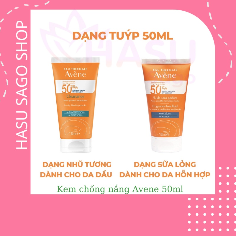 Kem Chống Nắng Dành Cho Da Dầu Mụn Avene Mattifying Cleanance Sunscreen SPF50+ 50ml