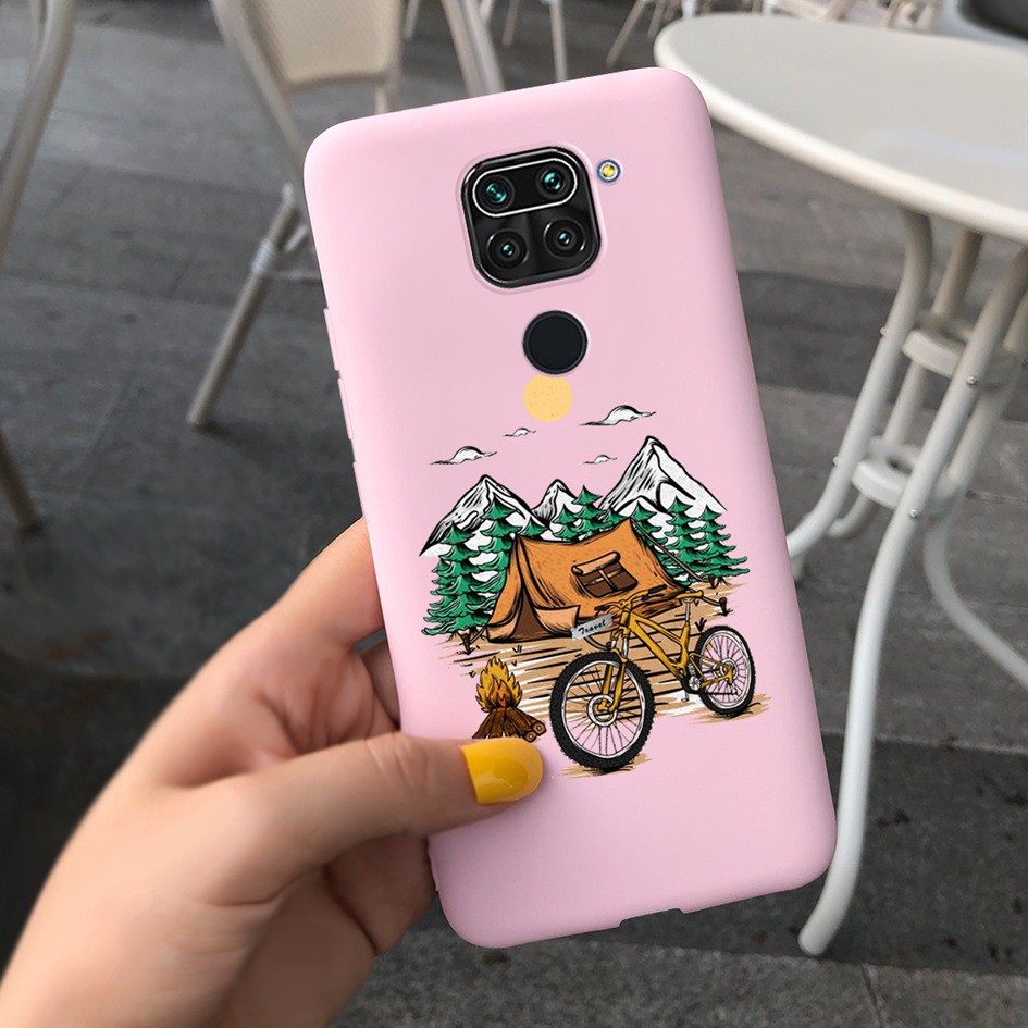 Ốp điện thoại mềm mỏng màu kẹo in hình heo dành cho Xiaomi Redmi Note 9 9s Redmi Note 9 Pro 4G