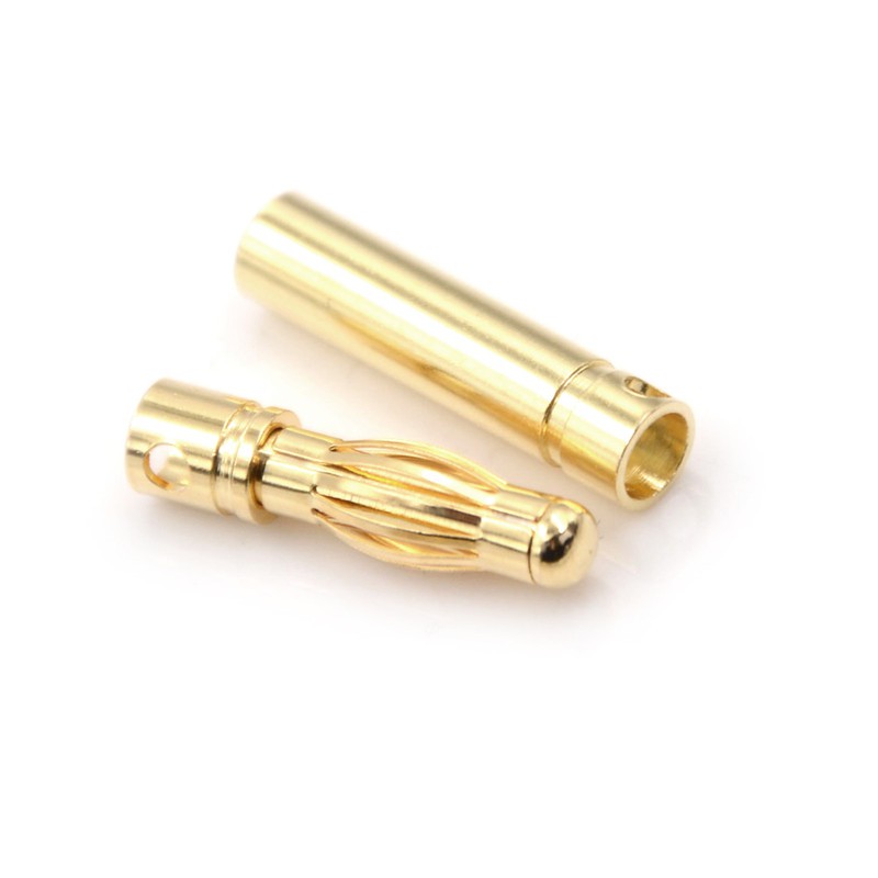 Set 10 Cặp Đầu Nối Dây Mạ Vàng 4.0mm 4mm Rc