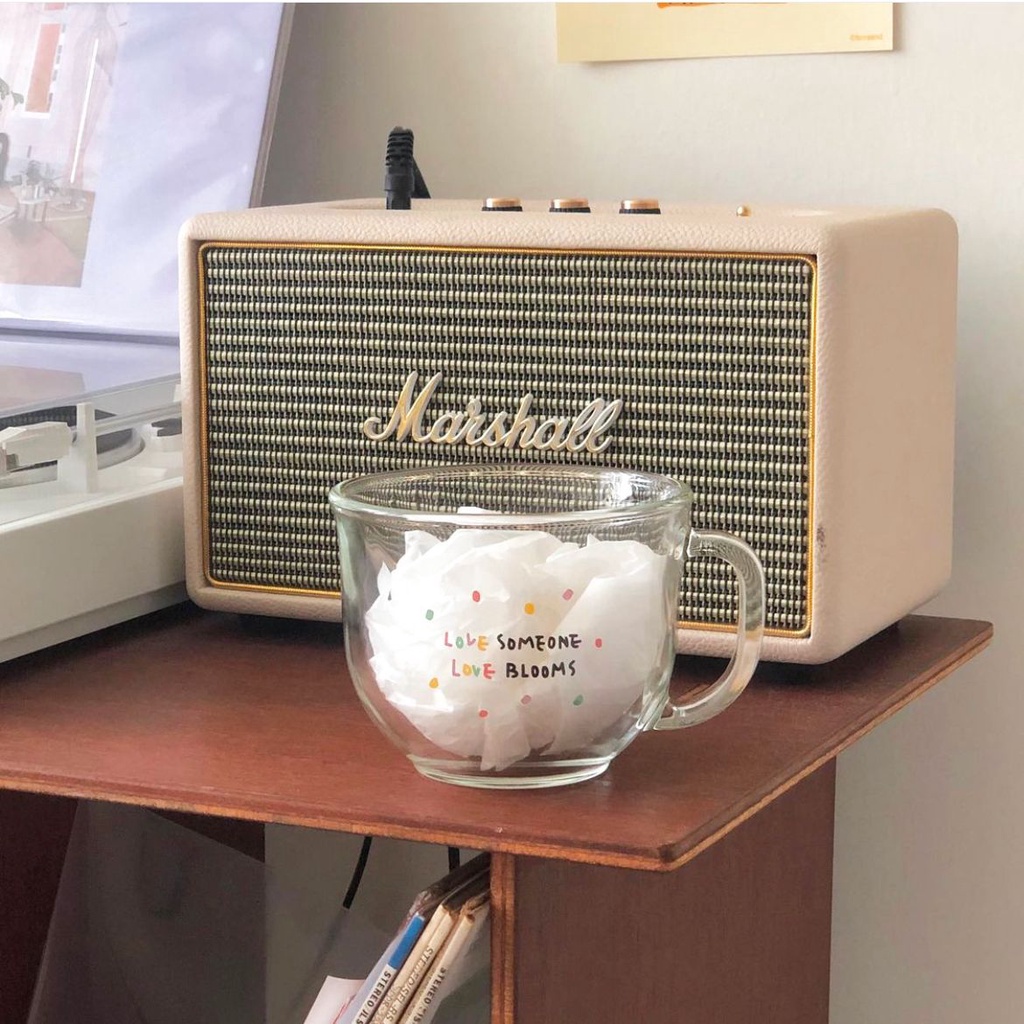 Tách, Ly Thủy Tinh Ăn Ngũ Cốc Breakfast Cup Love Someone Love Bloom