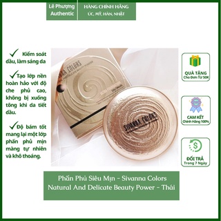 Phấn Phủ Siêu Mịn, Kiềm Dầu Sivanna Colors Natural And Delicate Beauty Power - Thái Lan