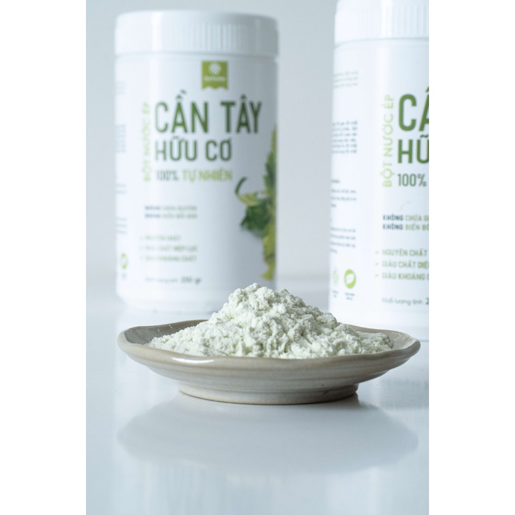 Bột nước ép cần tây hữu cơ 250gram Da'Farm
