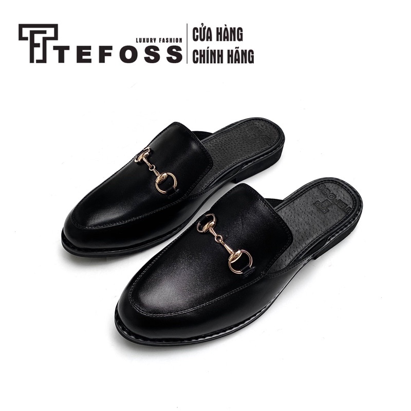 Giày sục nam nữ da bò mules shoe TEFOSS HT751-1 da thật size 35-45