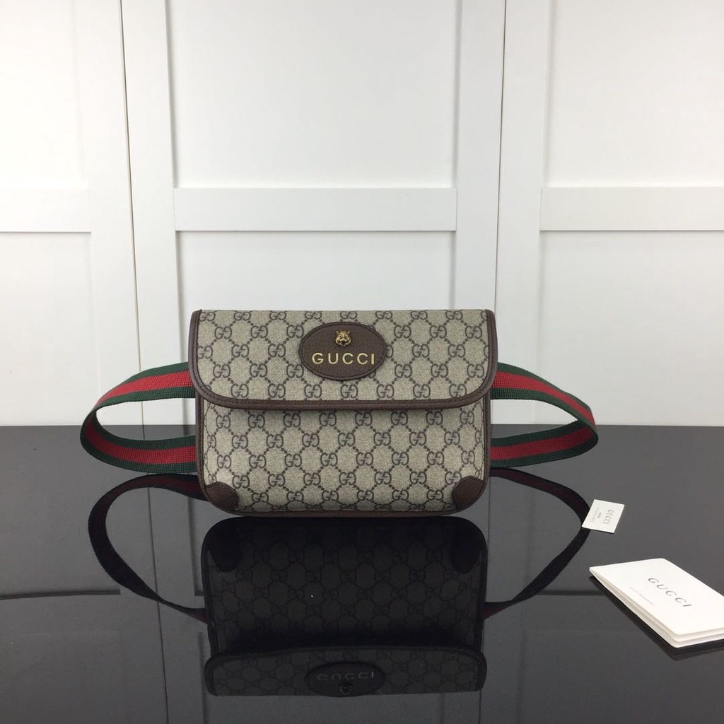 Túi đeo ☀ Gucci mặt hổ da bò 18x24 fullbox [ Dota ]