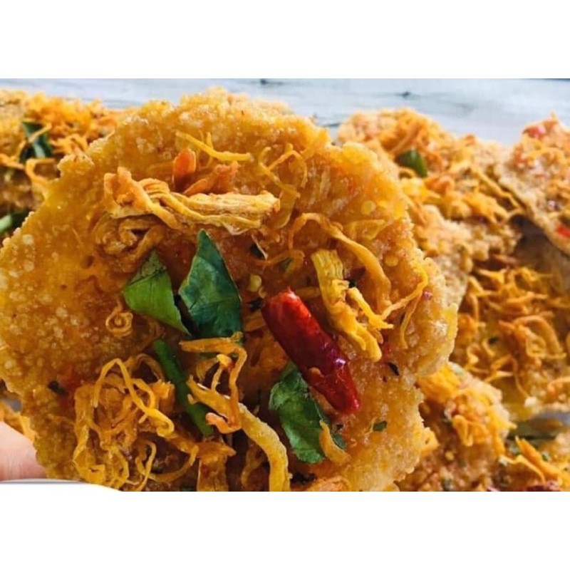 500Gr Cơm Cháy Lắc Khô Gà|giòn ngon đậm vị| 1 hộp