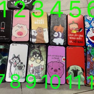 Ốp Iphone6Plus,7Plus/8Plus dẻo viềng in hình kute