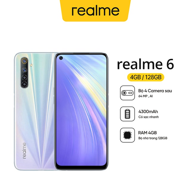 Điện Thoại Realme 6 (4GB/128GB) - Hàng Chính Hãng