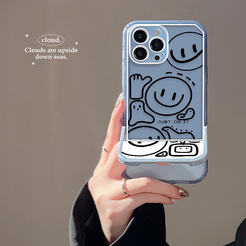 Ốp Điện Thoại TPU Chống Sốc In Hình Mặt Cười Dễ Thương Cho IPhone 13 12 11 Pro MAX X XR XS MAX 8 7 6S 6 Plus SE 2020