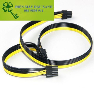 Dây 6pin ra 2 đầu 8(6+2)pin cho nguồn server