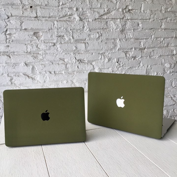 COMBO Ốp + Phủ Phím Macbook Xanh Rêu (Tặng Kèm Nút Chống Bụi + Bộ kẹp chống gãy sạc) | BigBuy360 - bigbuy360.vn