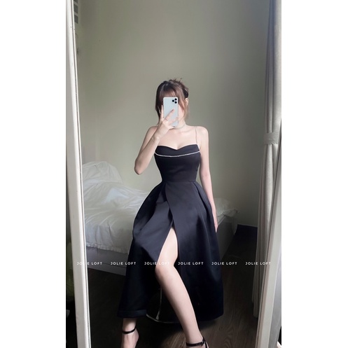 Váy nữ dự tiệc dáng dài xẻ tà thiết kế Melannie Dress JOLIE LOFT, đầm dáng ngắn sang trọng đi chơi