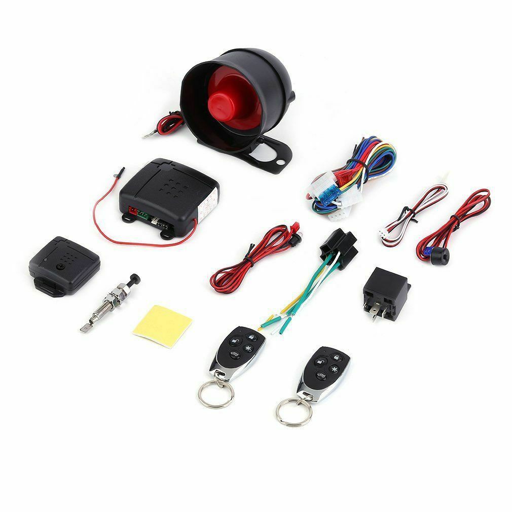 Báo động ô tô phổ biến 1 chiều Hệ thống bảo vệ xe Bảo vệ hệ thống an ninh Keyless Entry Siren + 2 Báo động chống trộm điều khiển từ xa